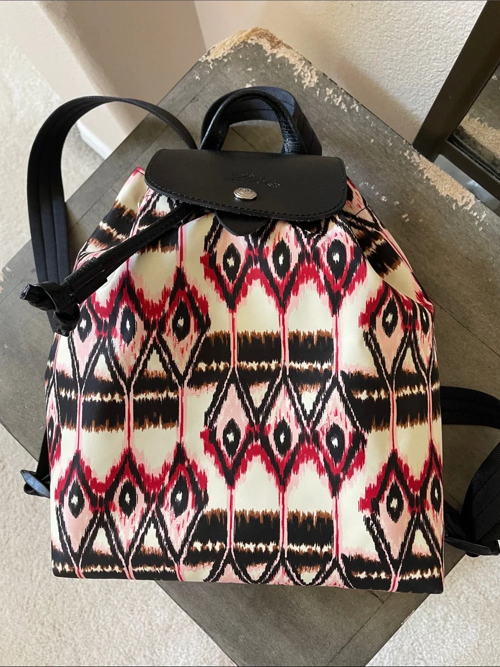 NWOT Longchamp graphic print backpack